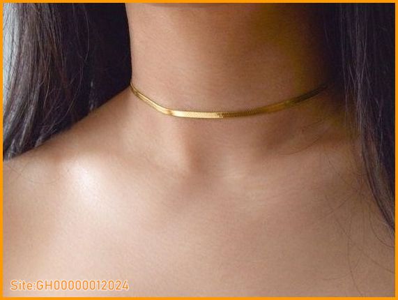 14k gold choker necklace-5