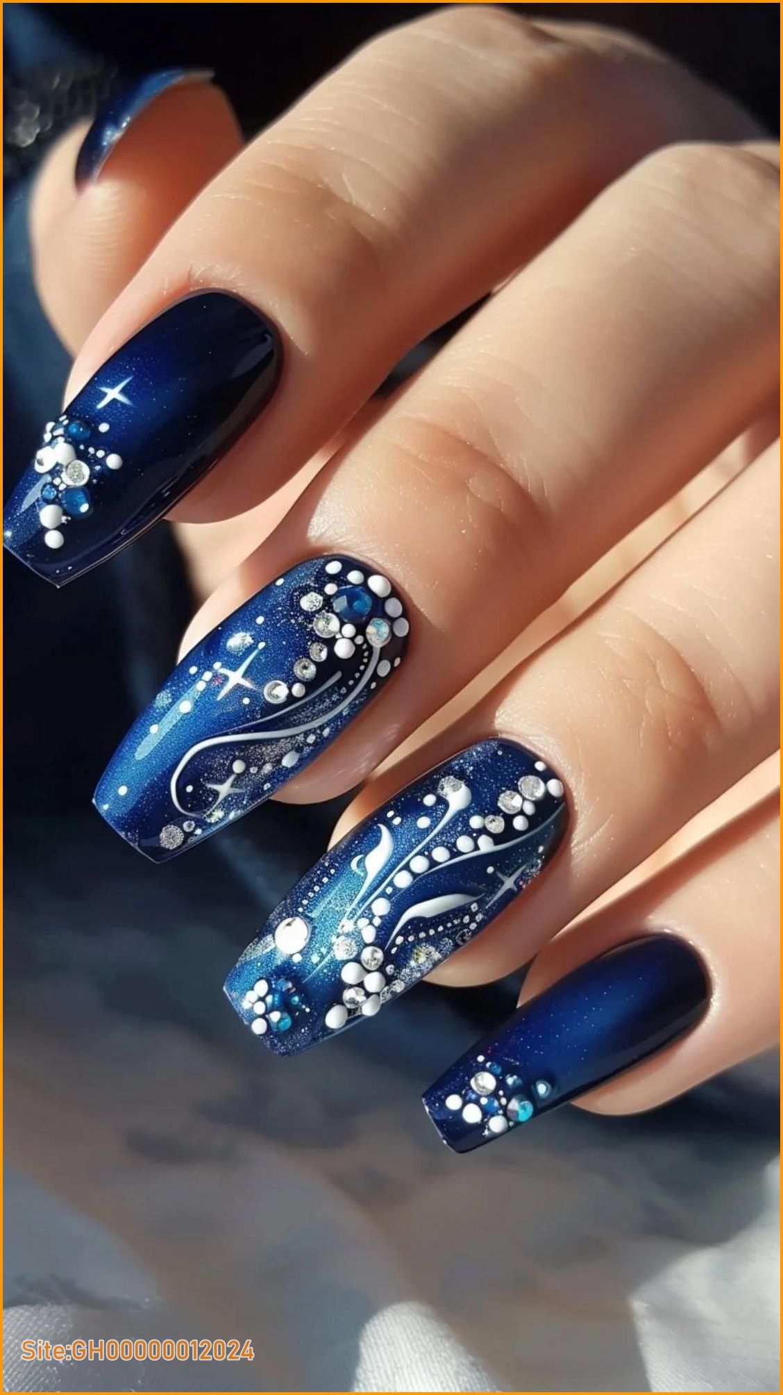 acrylic blue nails-1