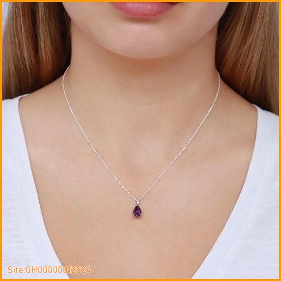 amethyst diamond necklace-2