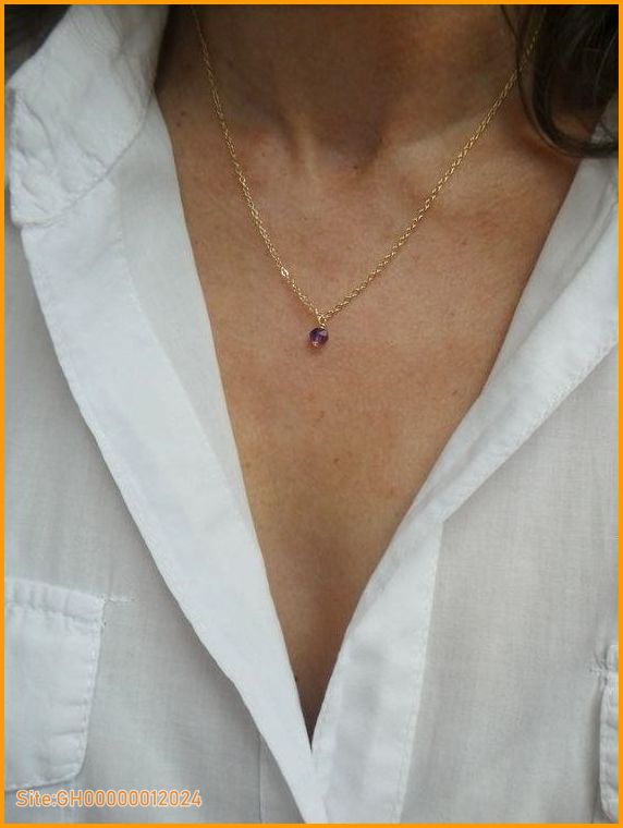 amethyst gold necklace-1