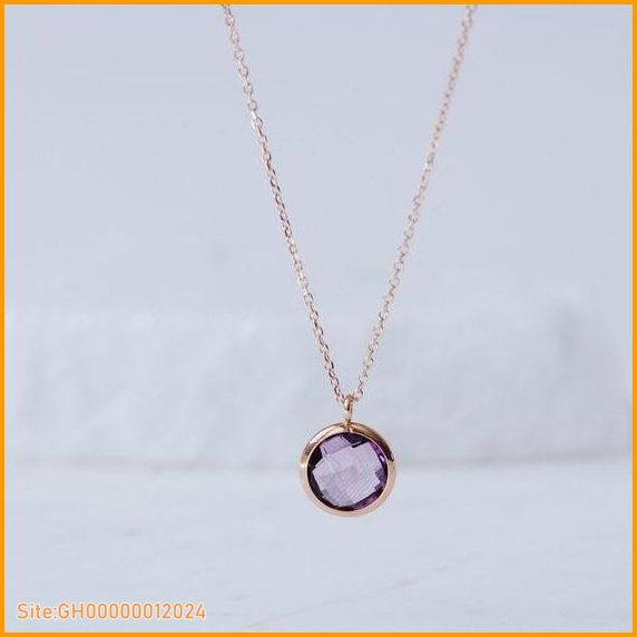 amethyst gold necklace-4