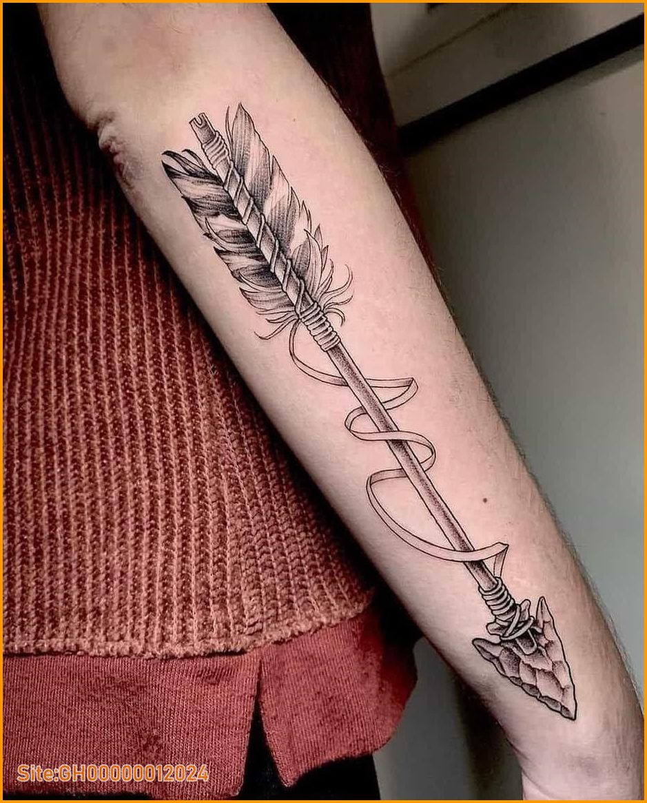 arrow tattoo on arm-1