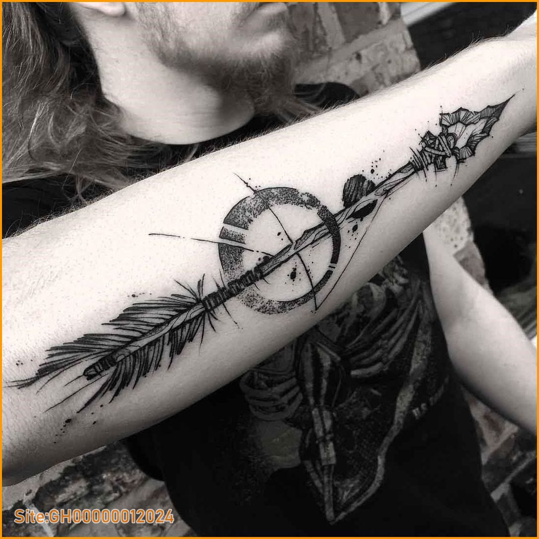 arrow tattoo on arm-4