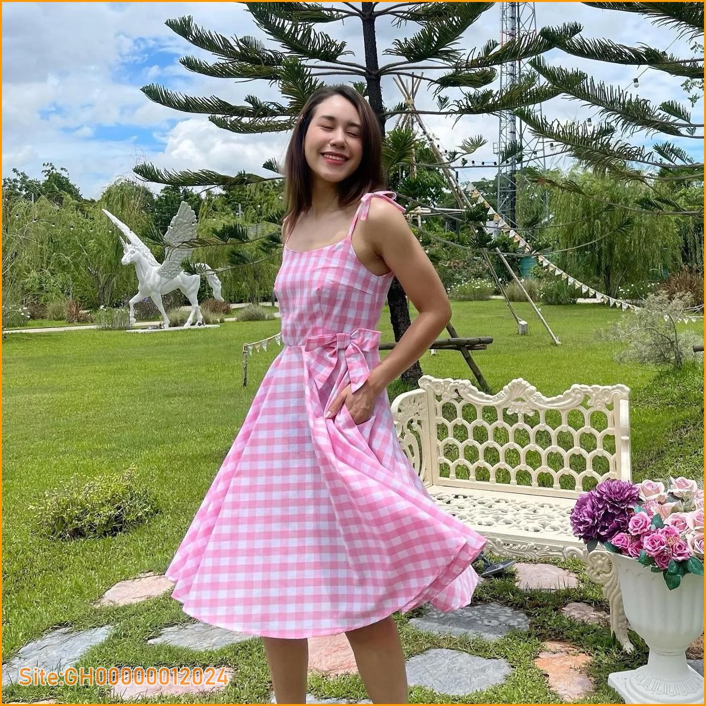 barbie gingham dress-4