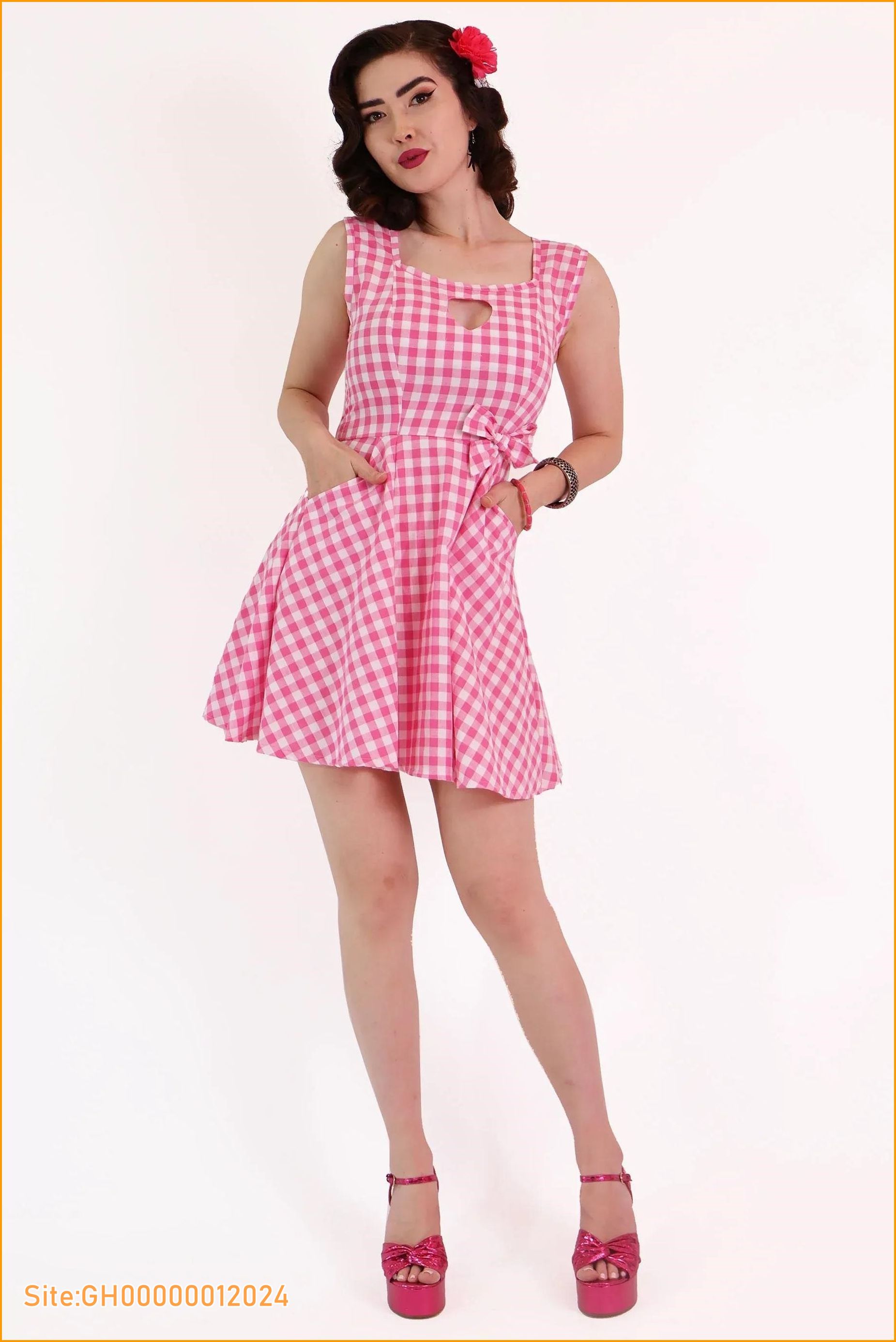 barbie gingham dress-5