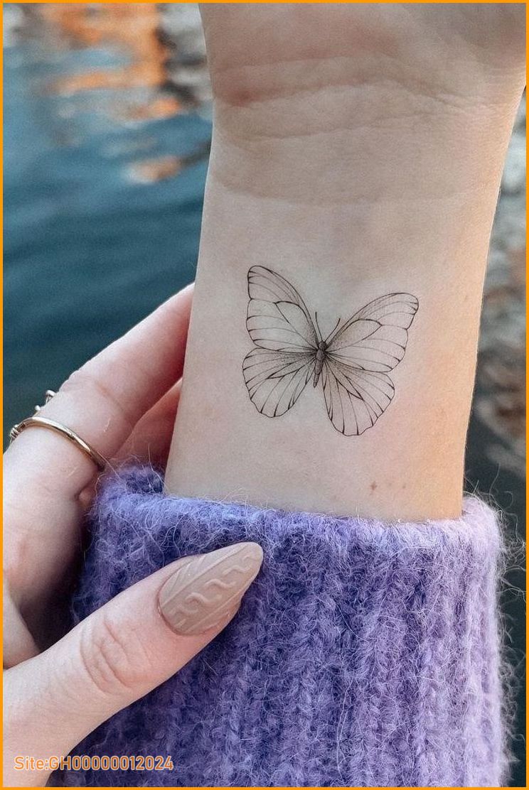 butterfly tattoos on wrist-1