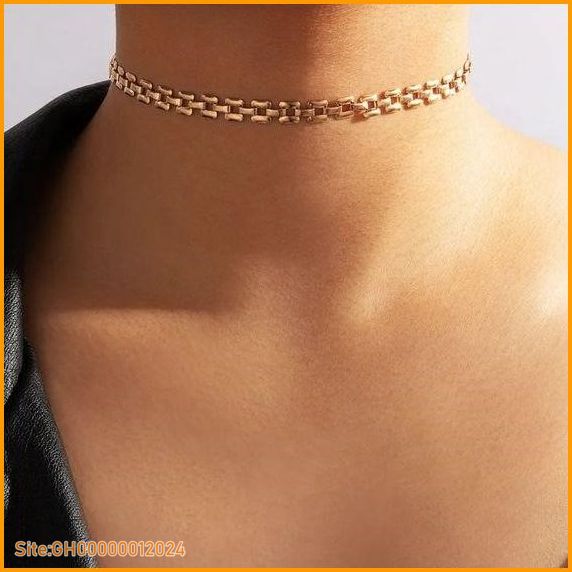 choker necklaces gold-2