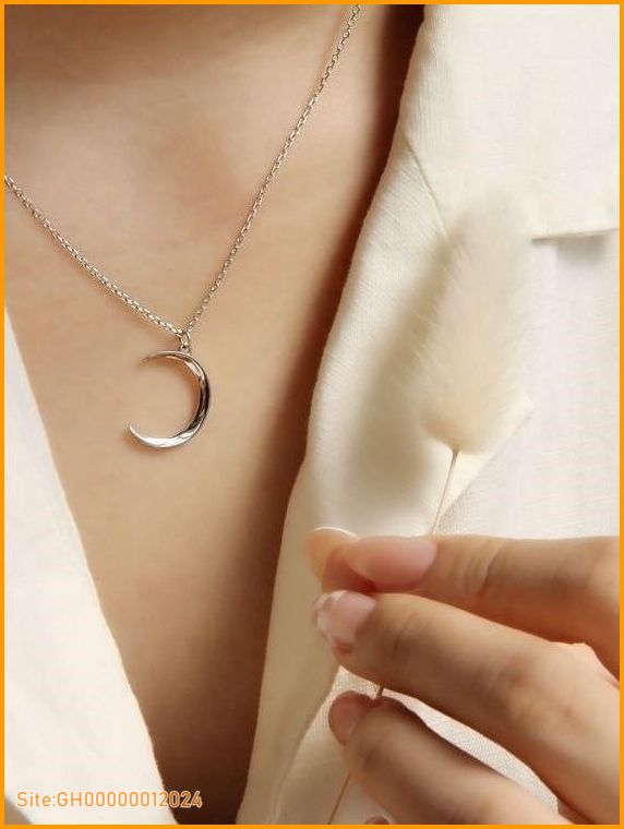 crescent moon necklace-2