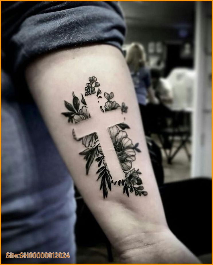 cross tattoo on wrist-4