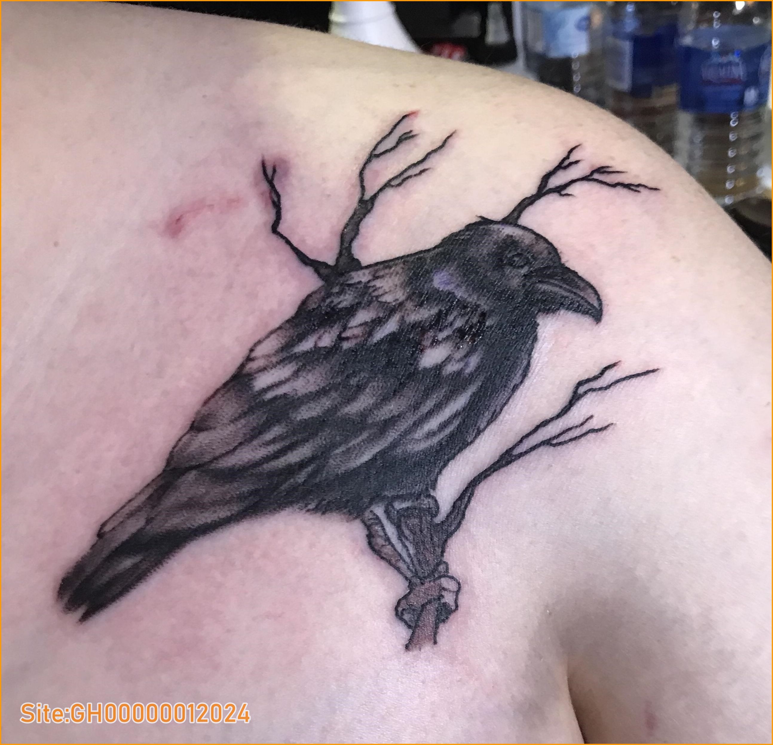 crow shoulder tattoo-2