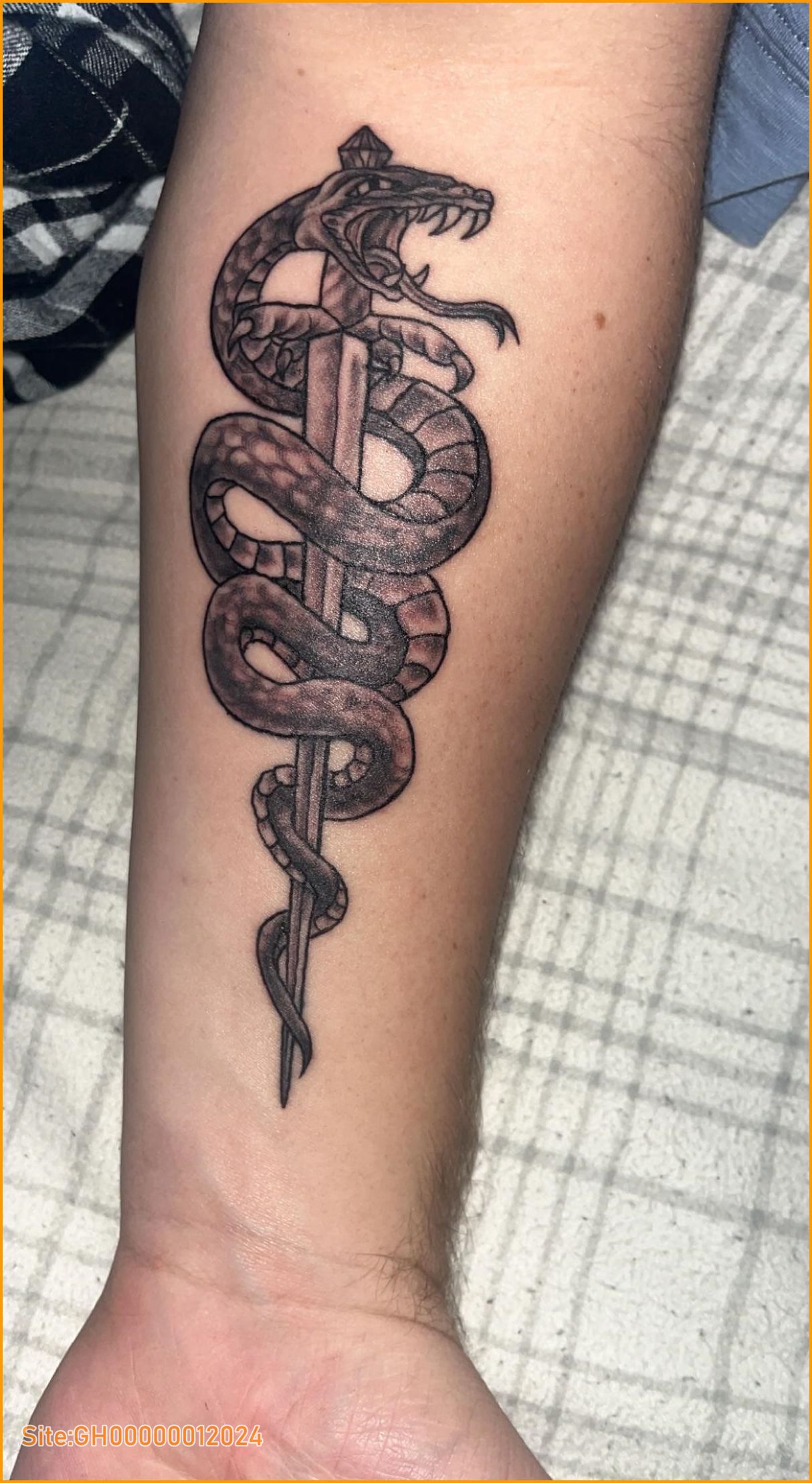 dagger and snake tattoos-1