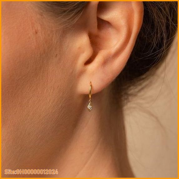 diamond dangle earrings-4