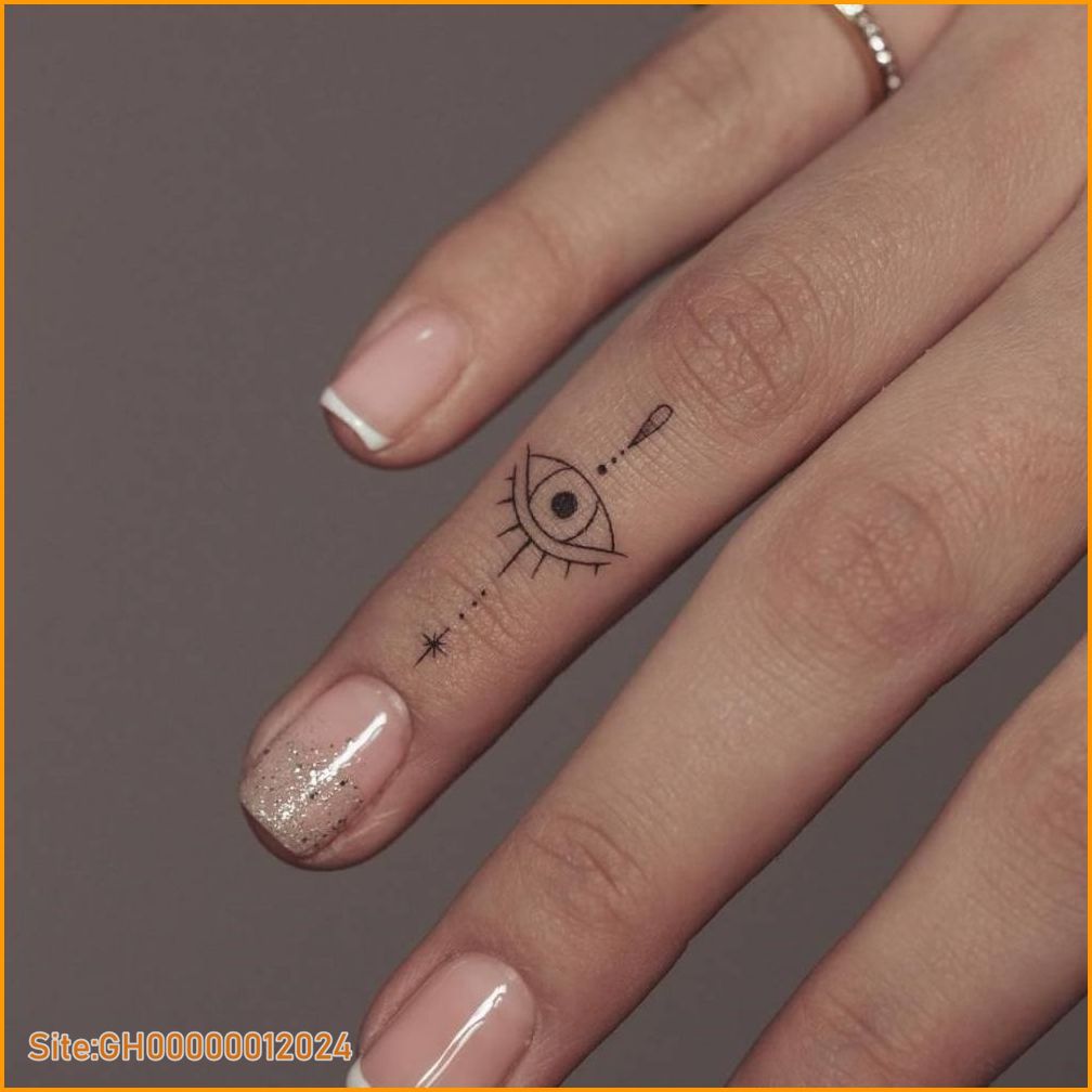 evil eye finger tattoo-1