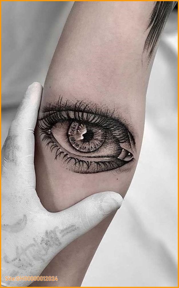 eye tattoo on arm-5