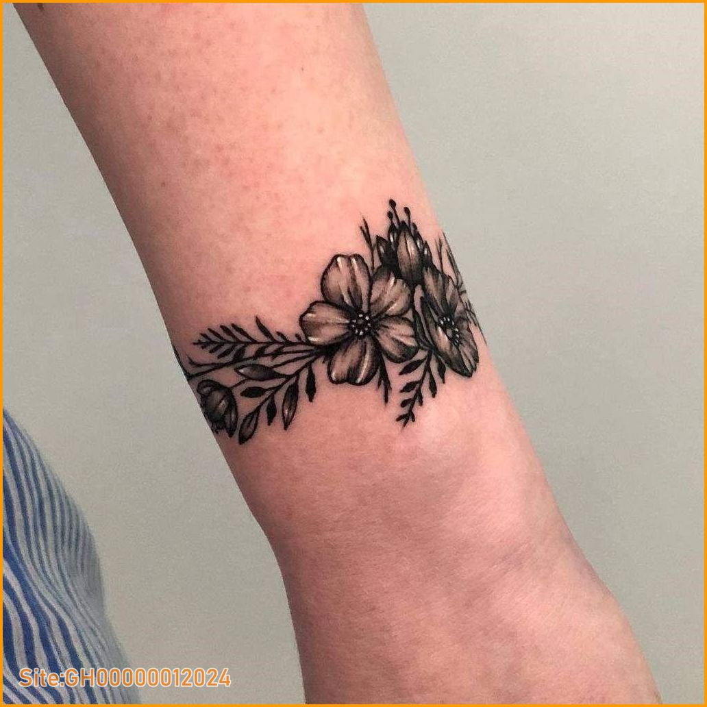 flower tattoos on wrist-2