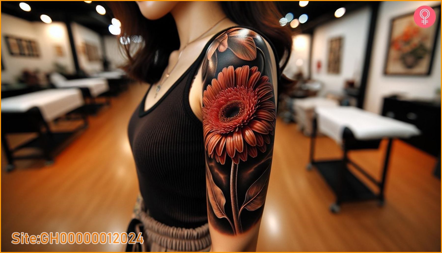 gerbera daisy tattoo-5