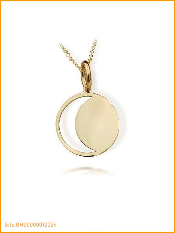 gold moon necklace-4