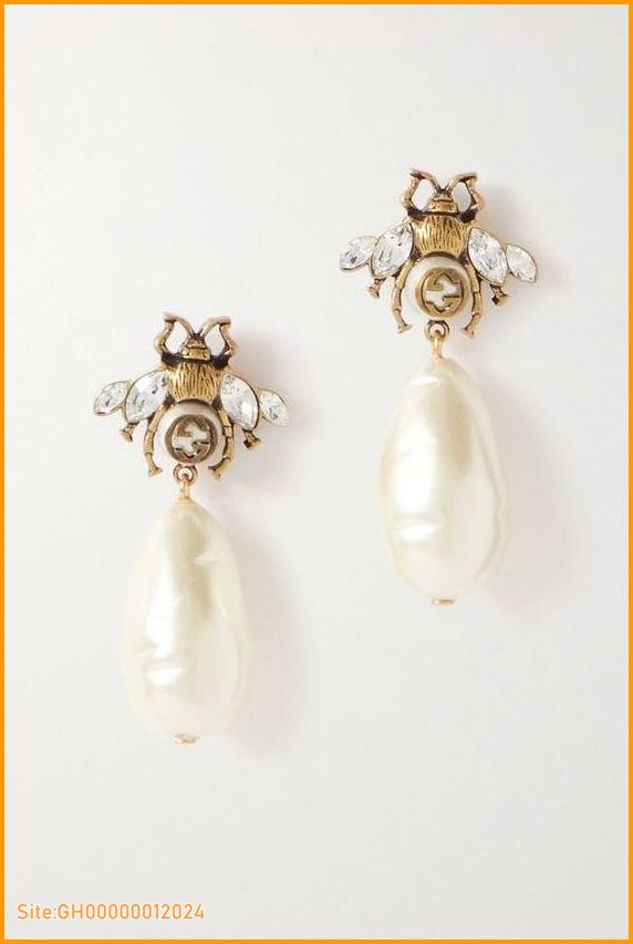 gucci earrings pearl-3