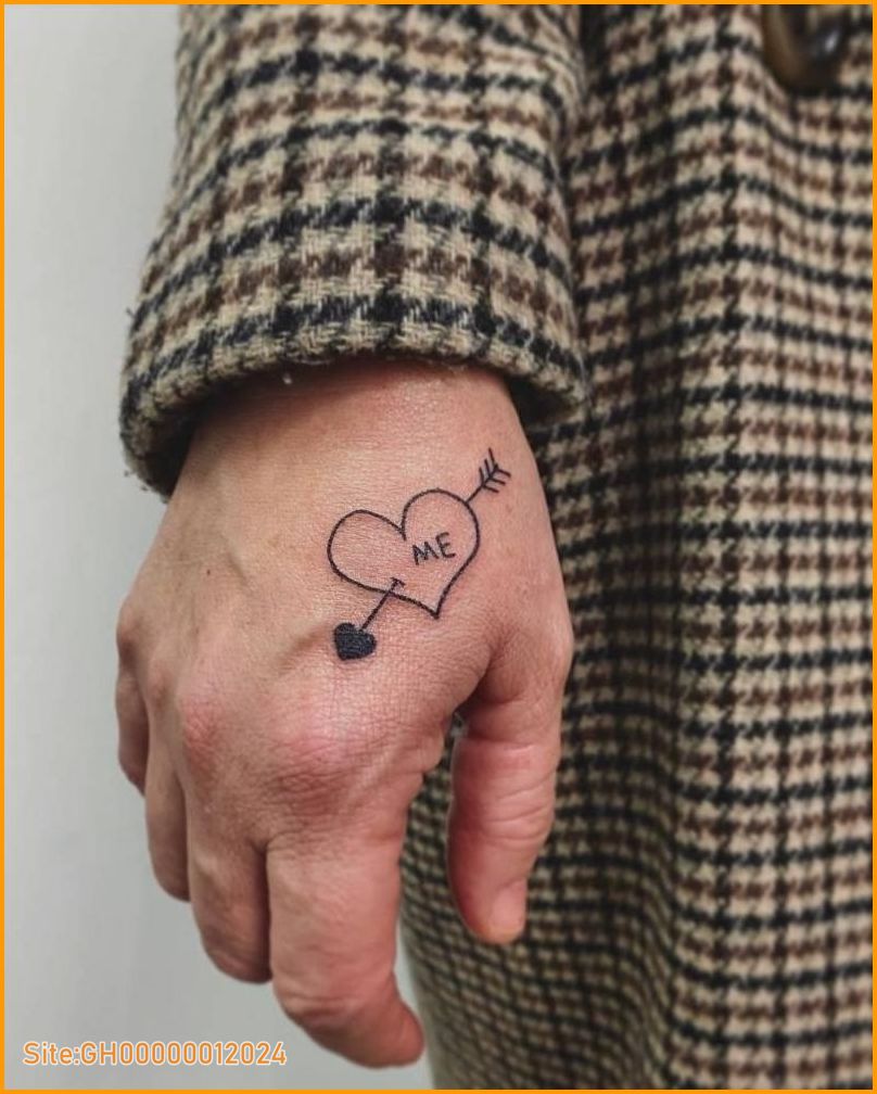 heart and arrow tattoos-1