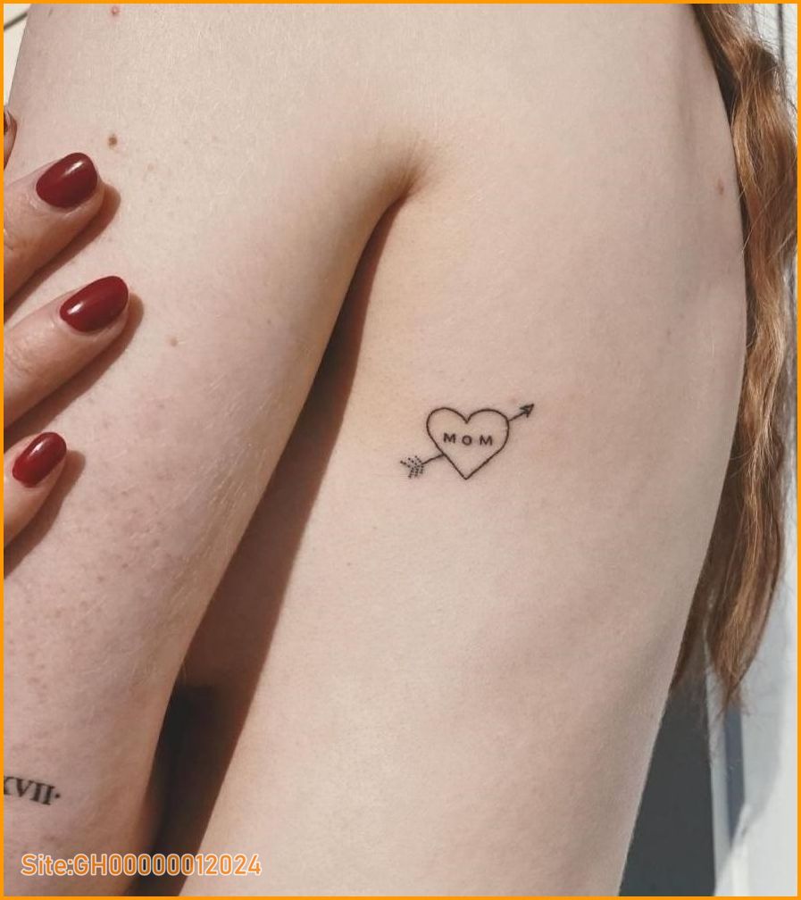 heart and arrow tattoos-2