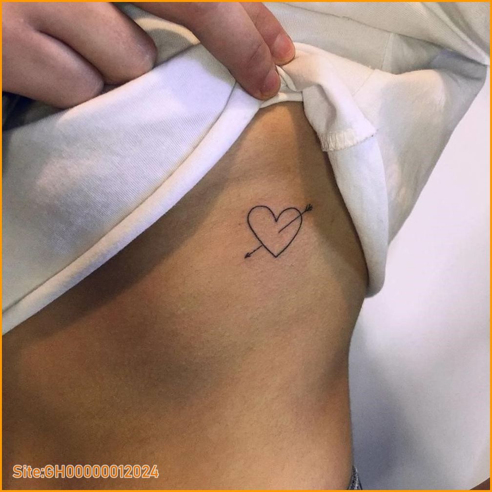 heart and arrow tattoos-4