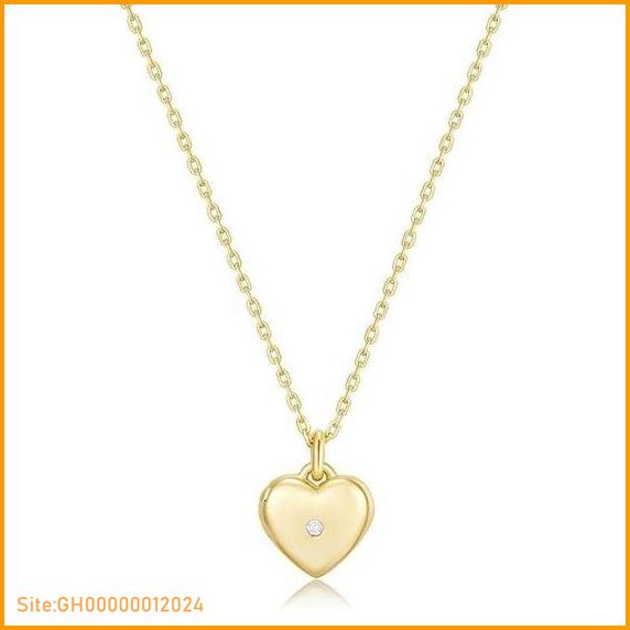 heart locket necklace-2