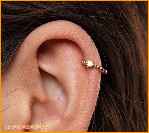 helix earrings gold-3