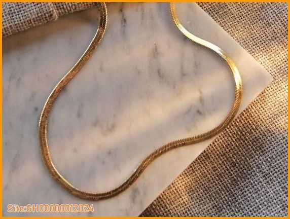 herringbone chain necklace-3