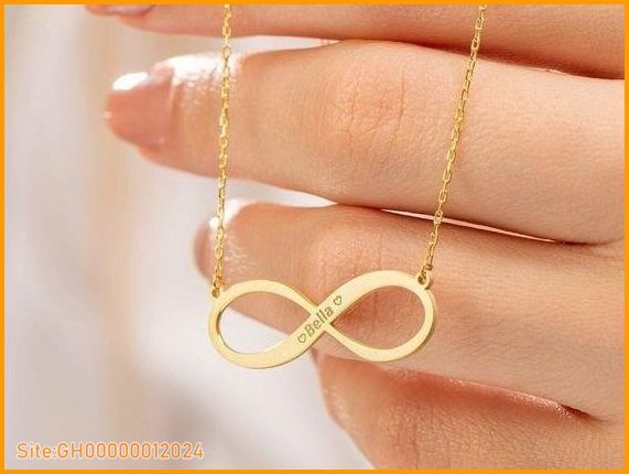 infinity necklace gold-5