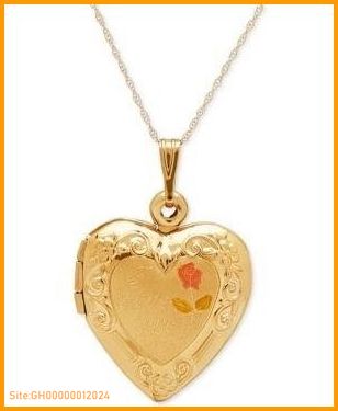 locket heart necklace-4