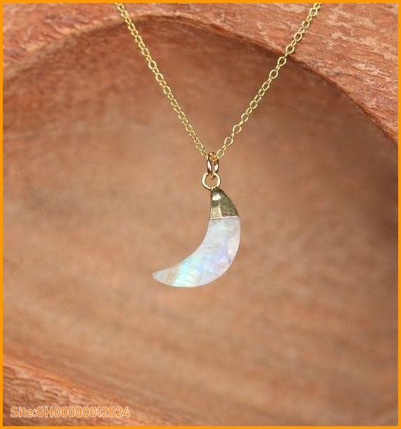 moon gem necklace-5