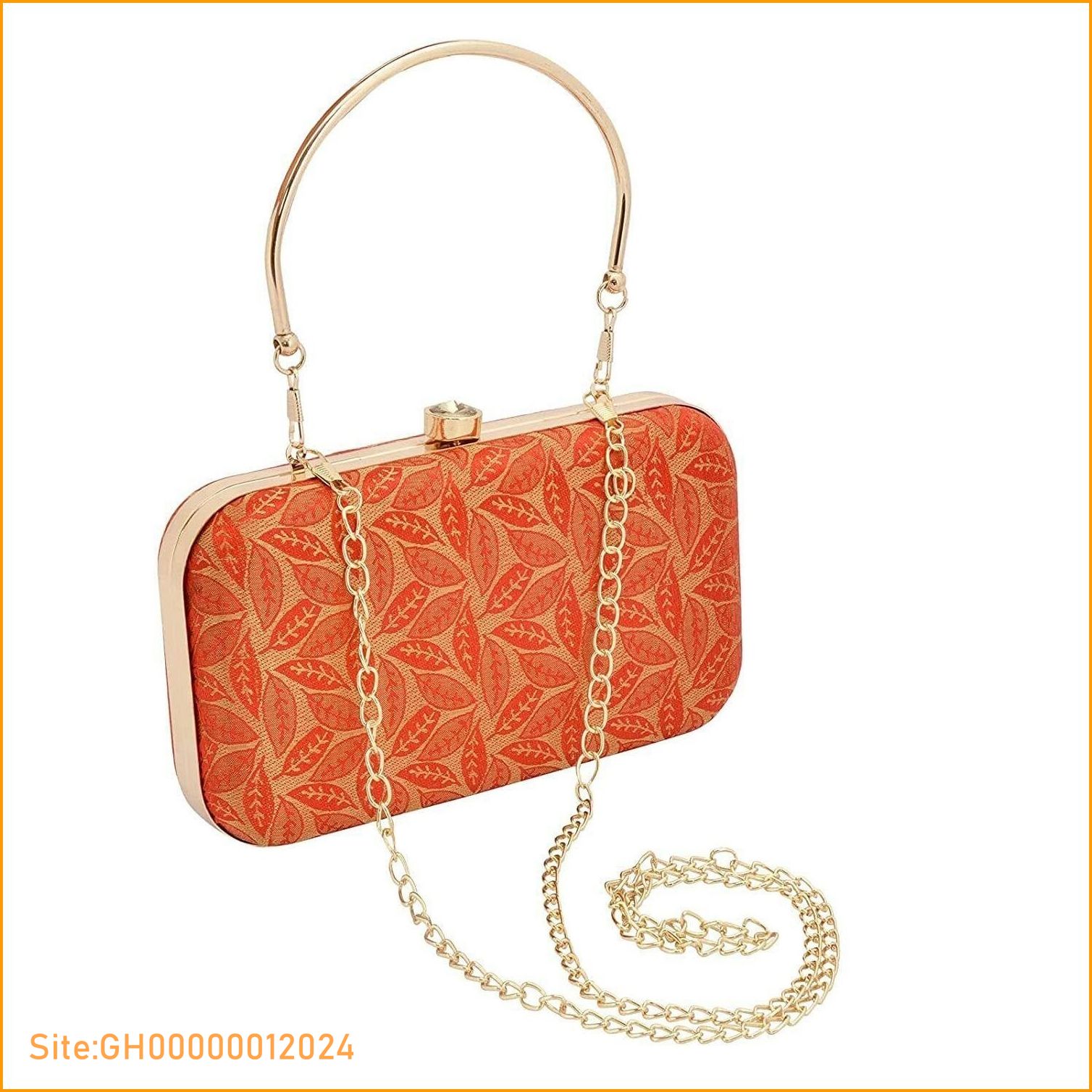 orange clutch purse-3