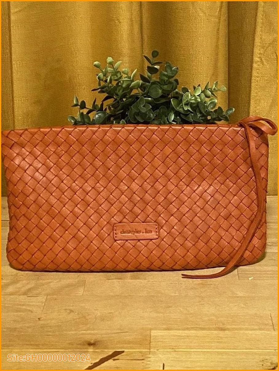 orange clutch purse-4