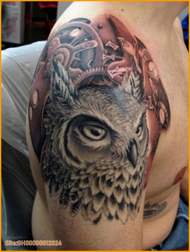 owl eyes tattoo-3