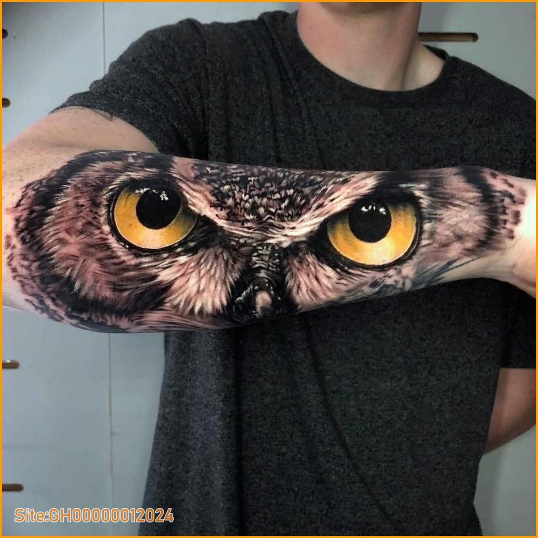 owl eyes tattoo-4