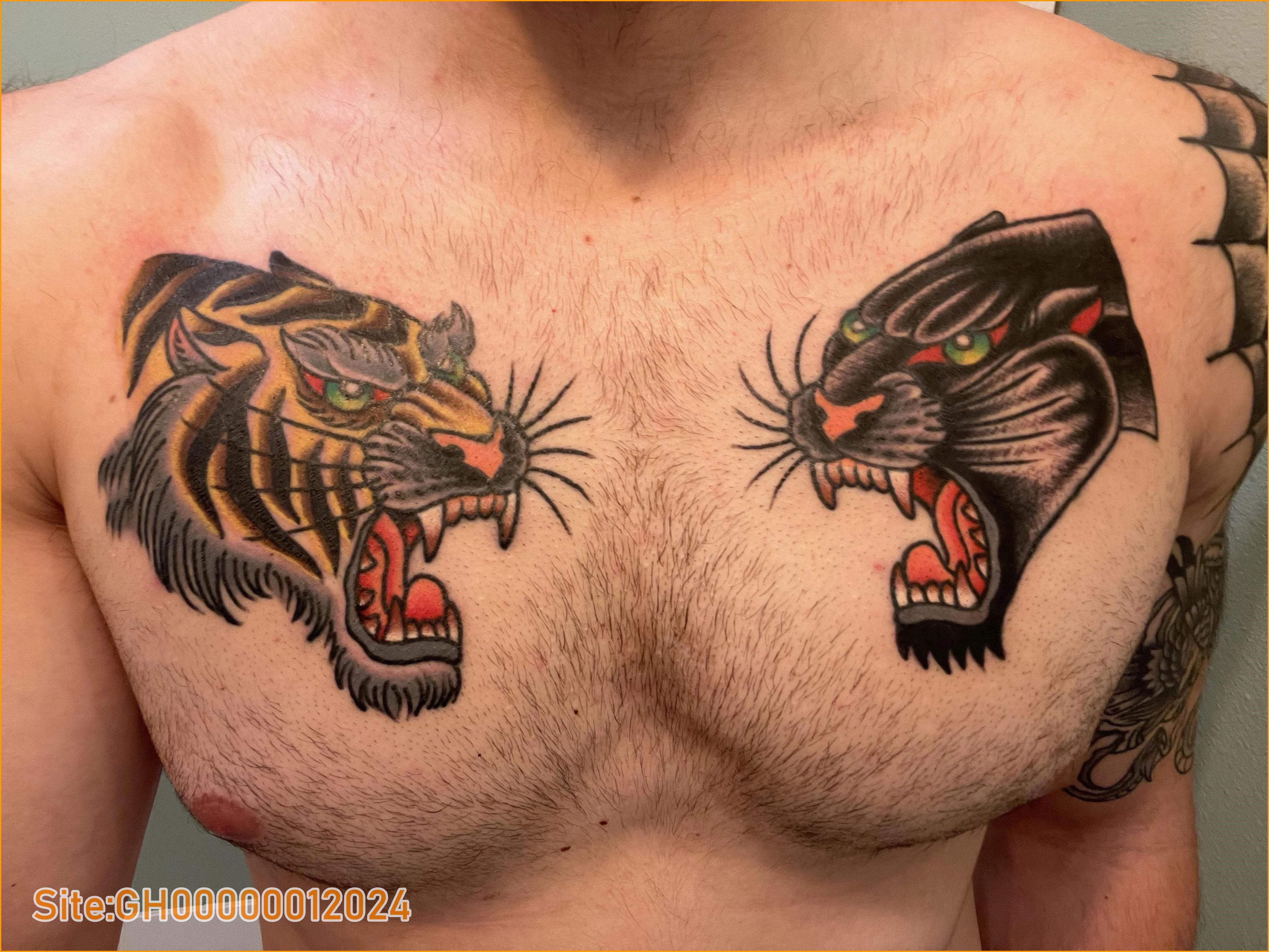 panther chest tatto-4