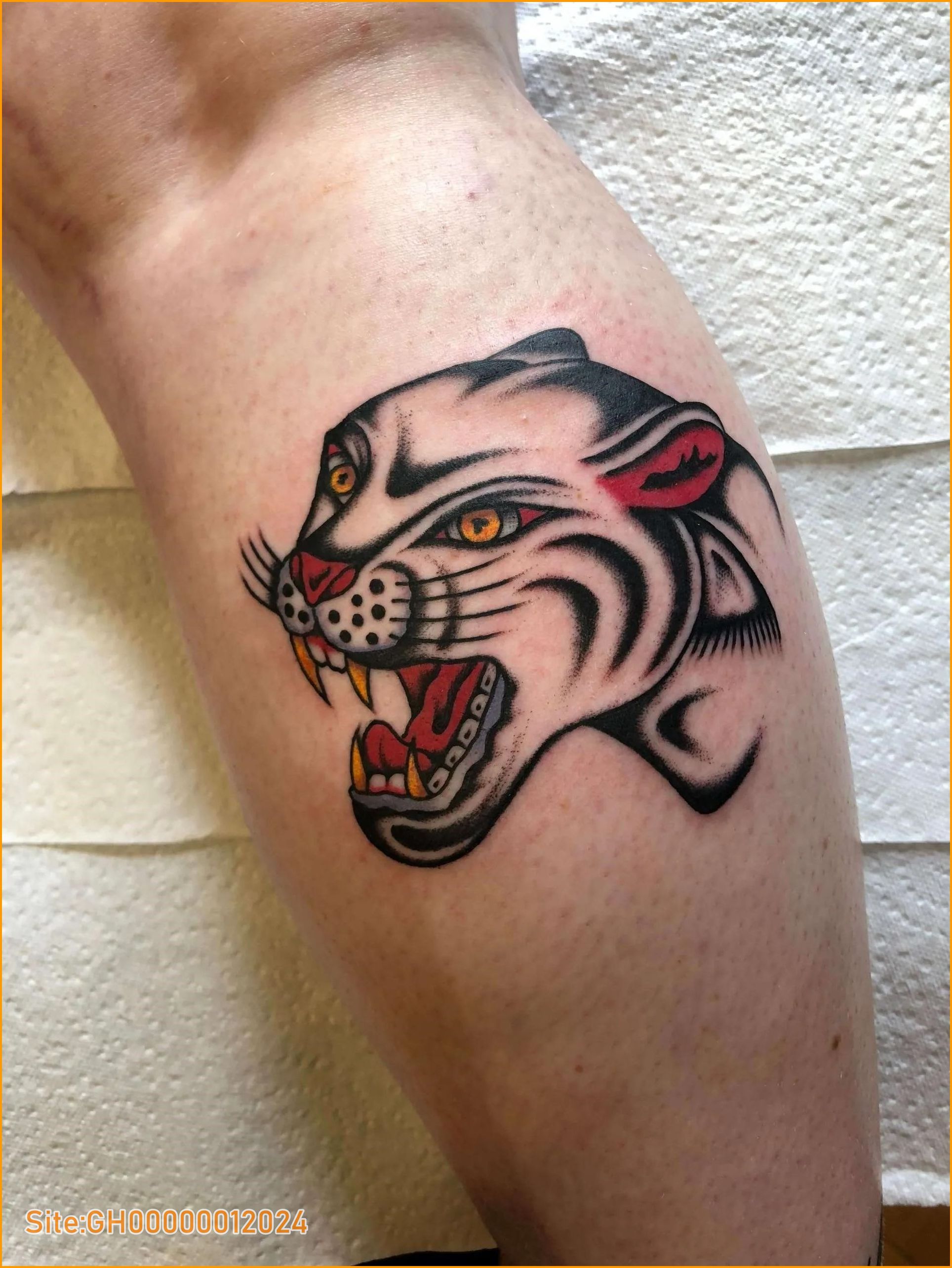 panther face tattoo-3