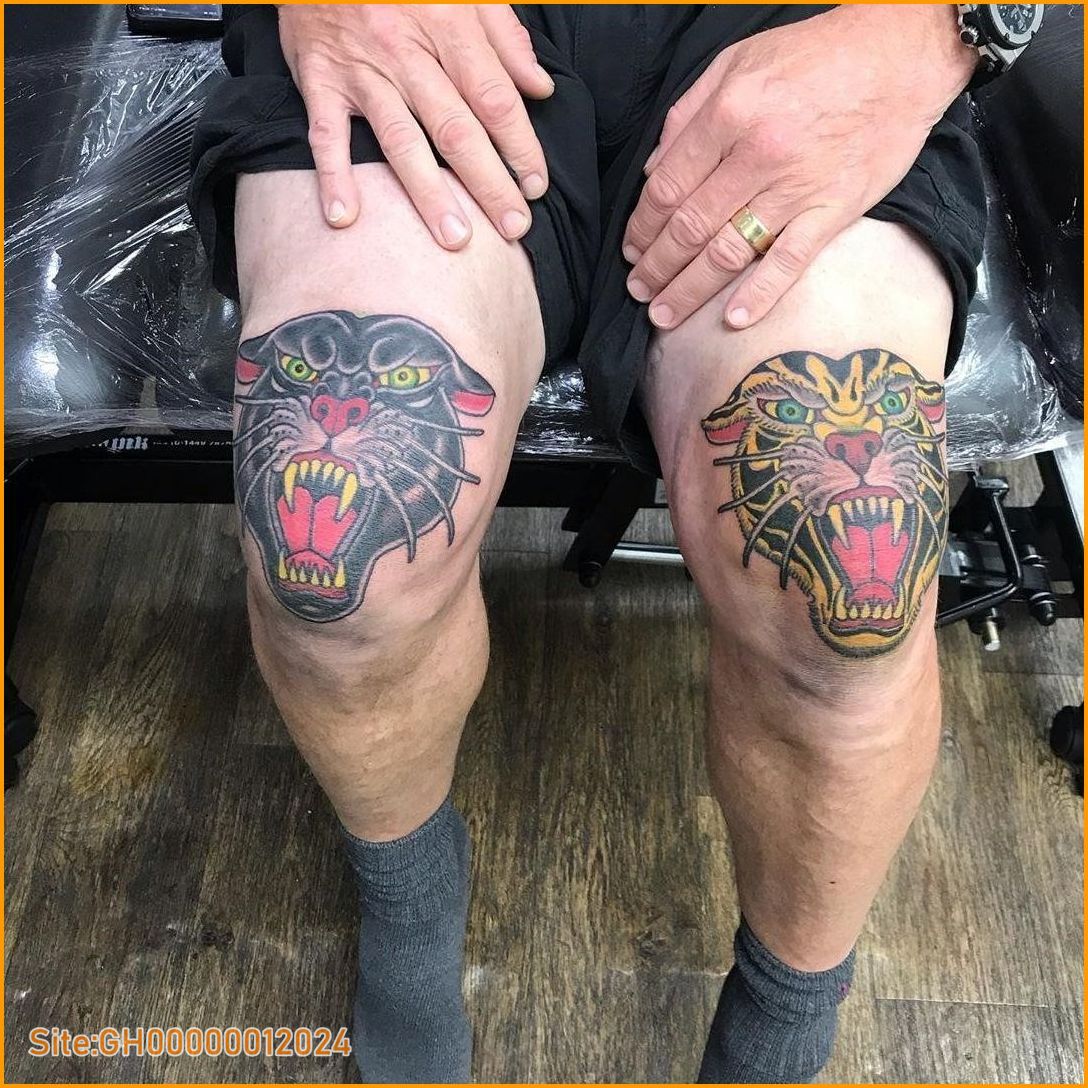 panther knee tattoo-2