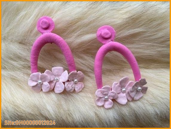 pink barbie earrings-3