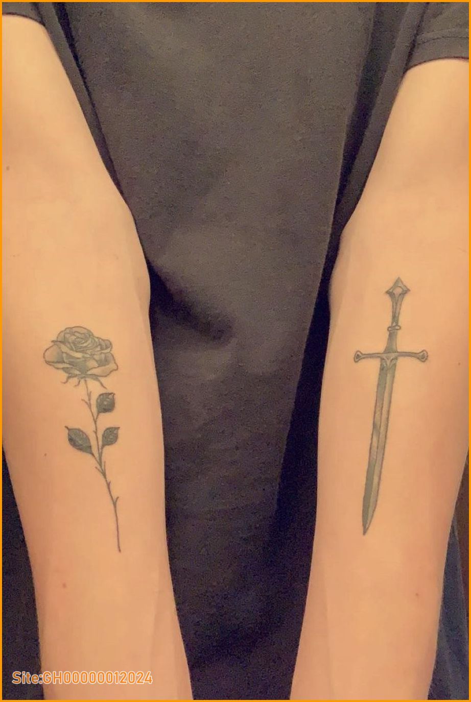 rose sword tattoo-3