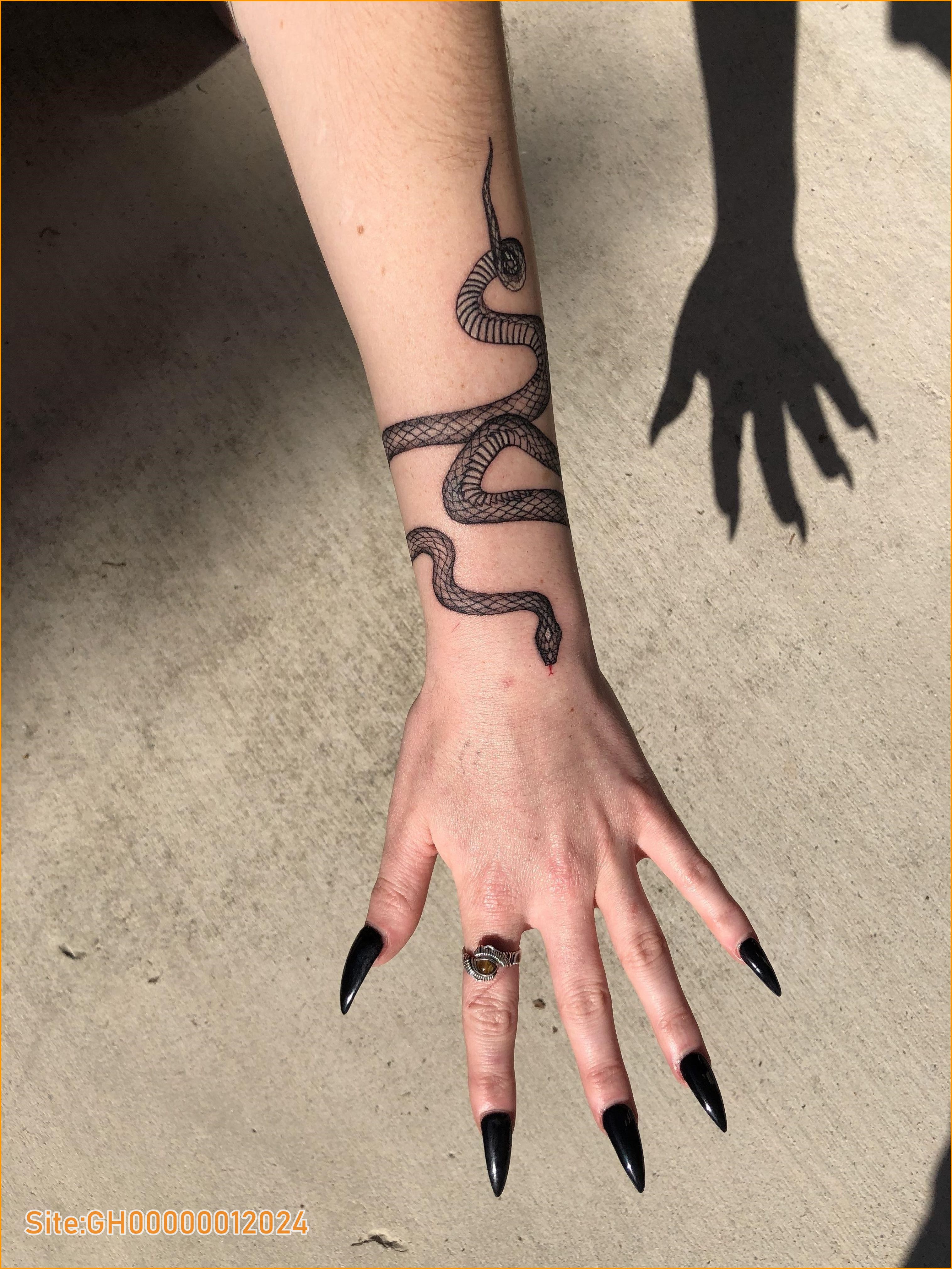 snake wrist tattoo-5