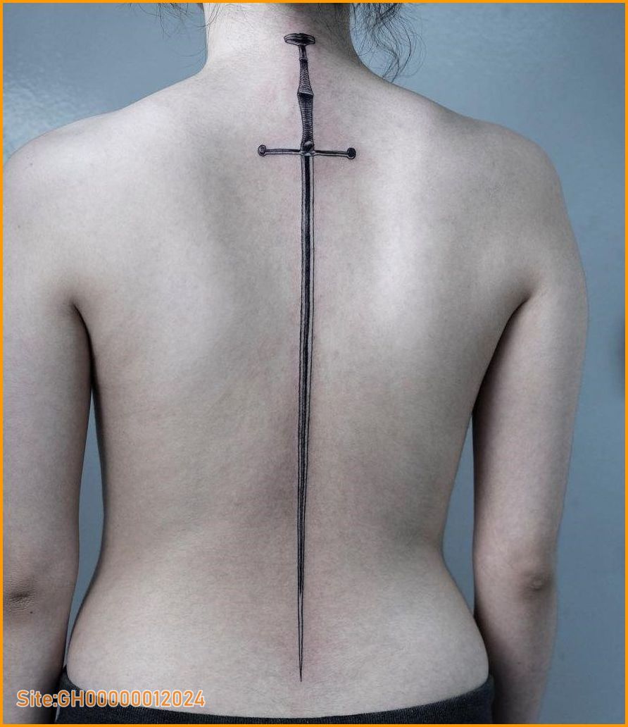 sword back tattoo-4