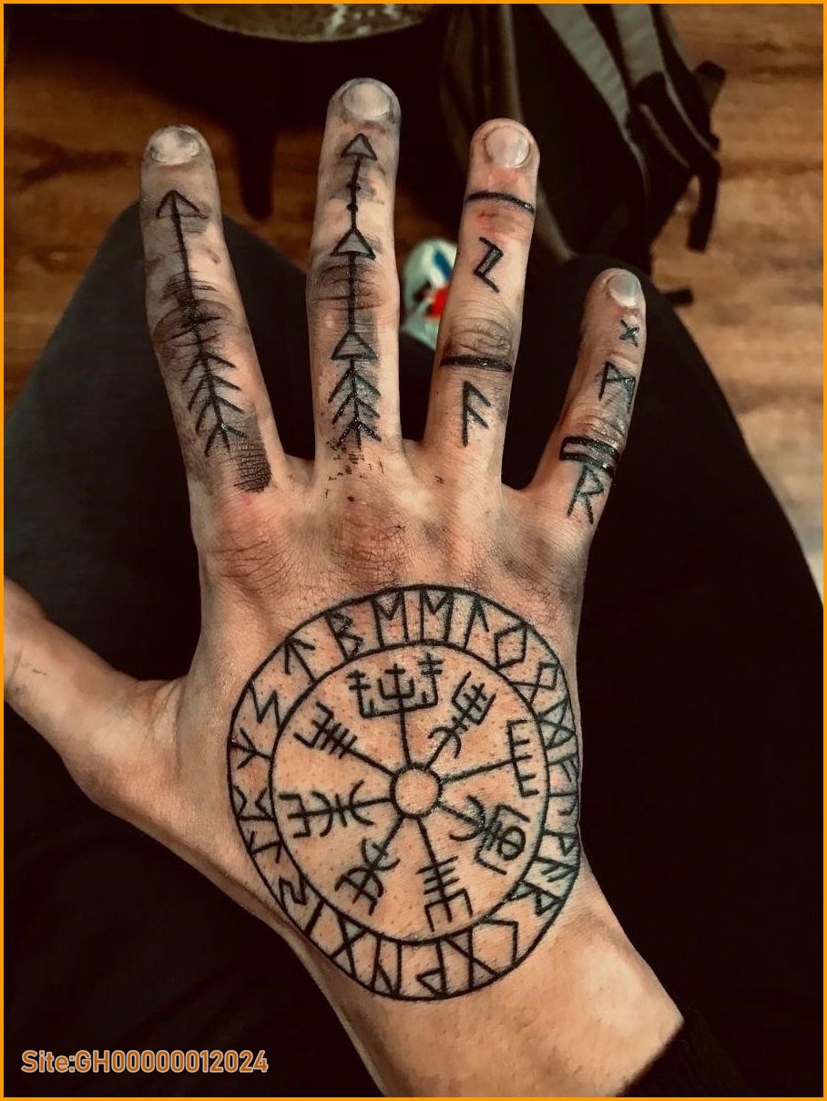 viking hand tattoos-1