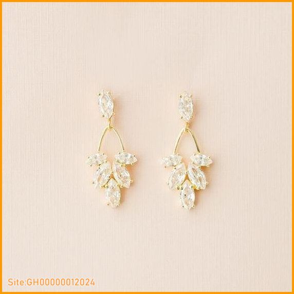 wedding earrings gold-5